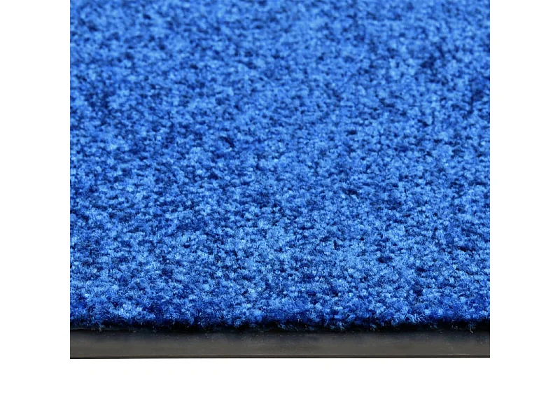 Tapete de Porta Lavável Azul 90x150 cm para Entrada e Saída