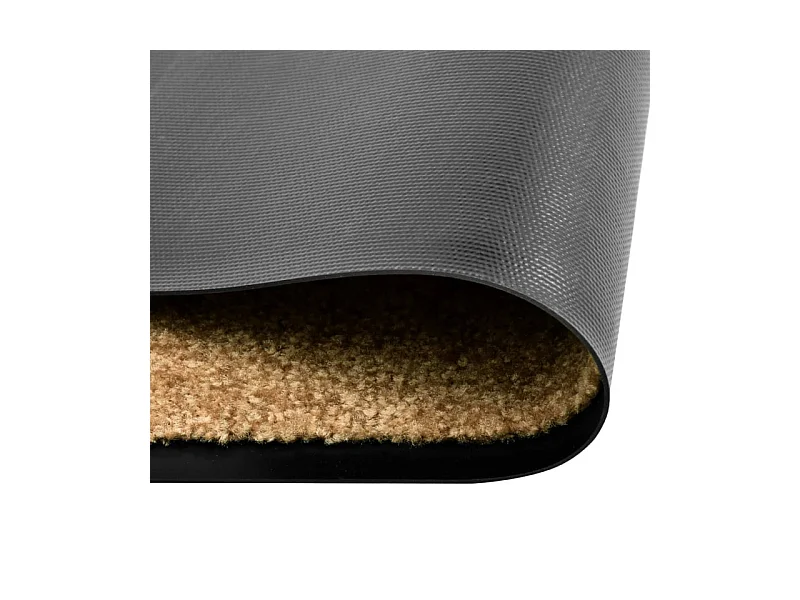 Felpudo Lavable Crema 90x120 cm Interior/Exterior PVC Antideslizante