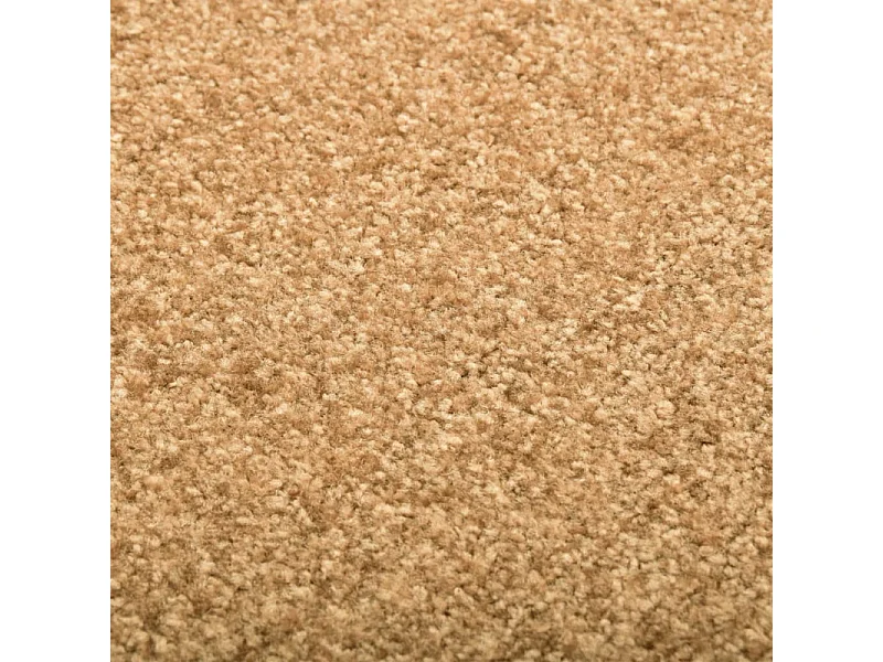 Tappeto Lavabile Crema 90x120 cm Interno/Esterno PVC Antiscivolo