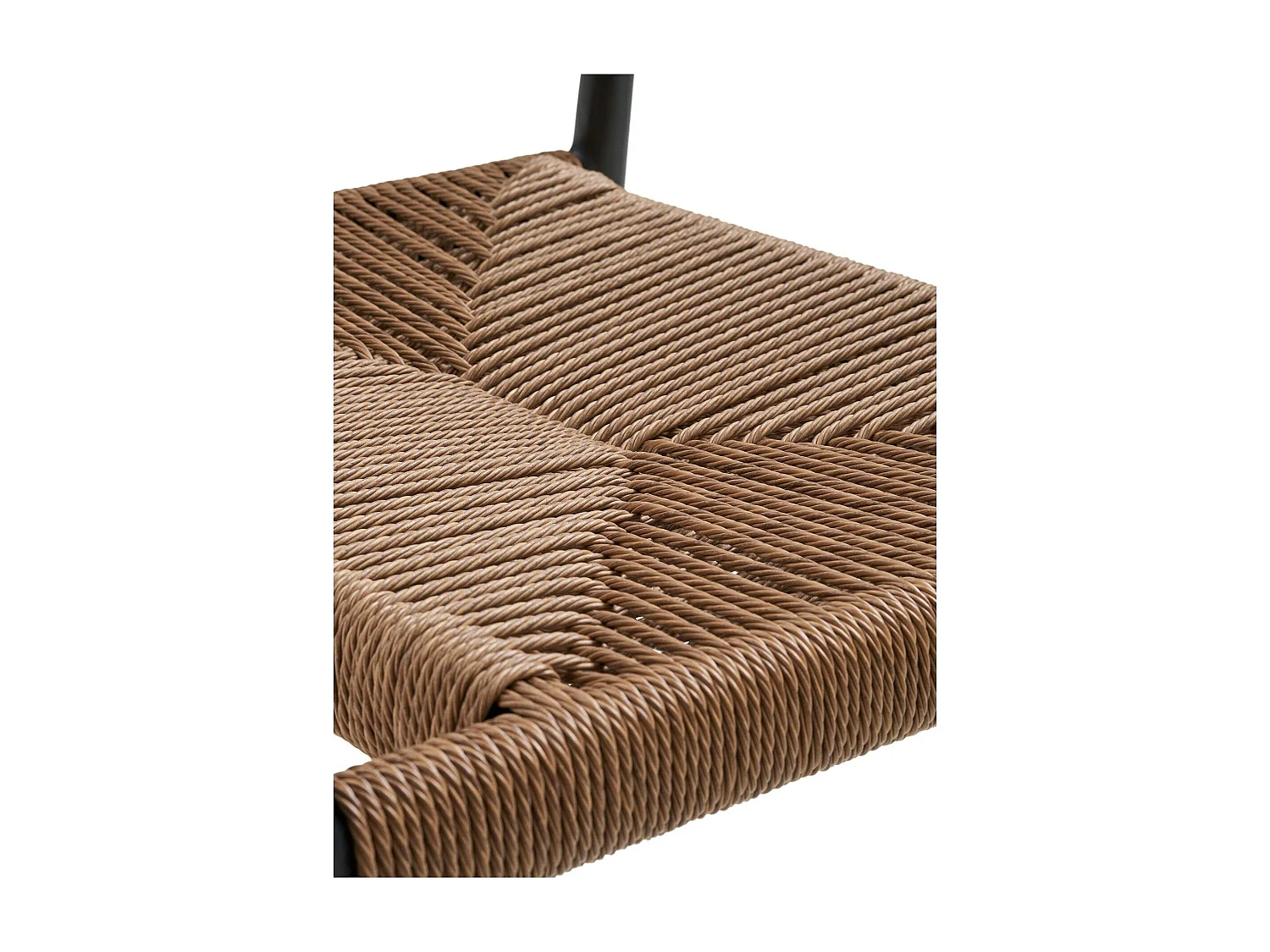 Chaise de jardin noire en résine tressée et aluminium (lot de 2) MENDOZA