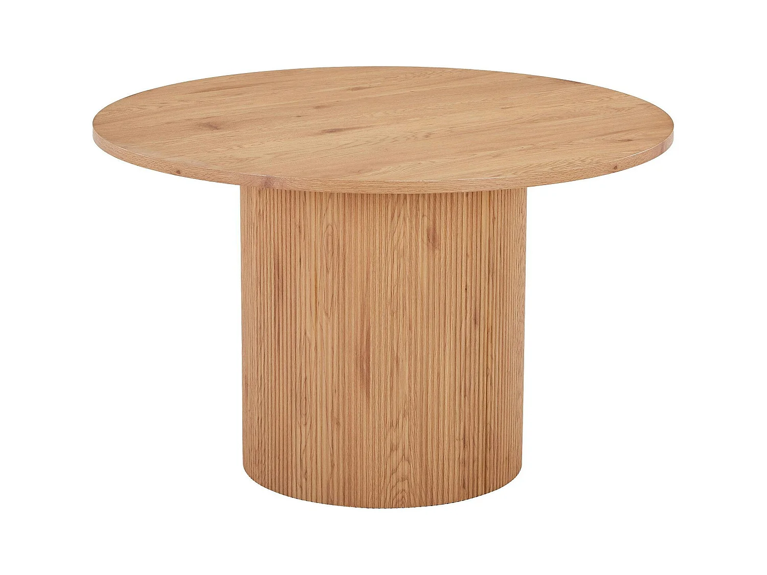Table à manger ronde effet bois blond ø120 cm MATERA