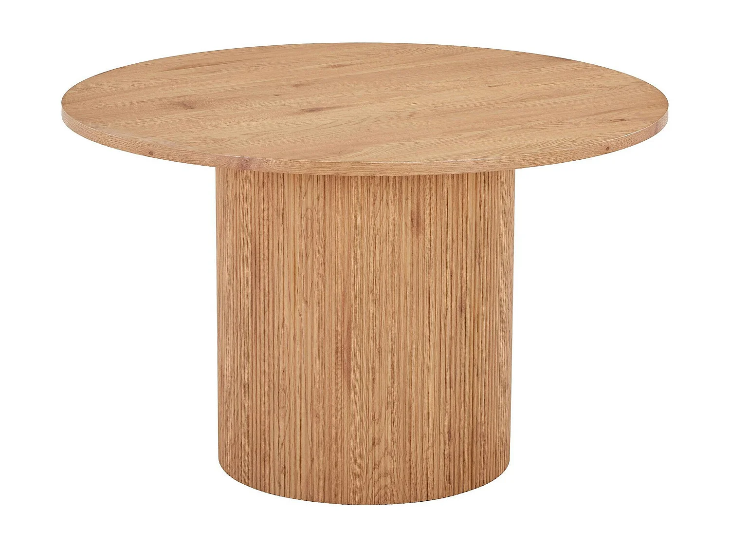 Table à manger ronde effet bois blond ø120 cm MATERA