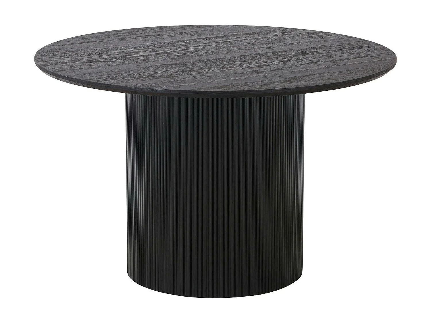 Table à manger ronde effet bois foncé ø120 cm MATERA