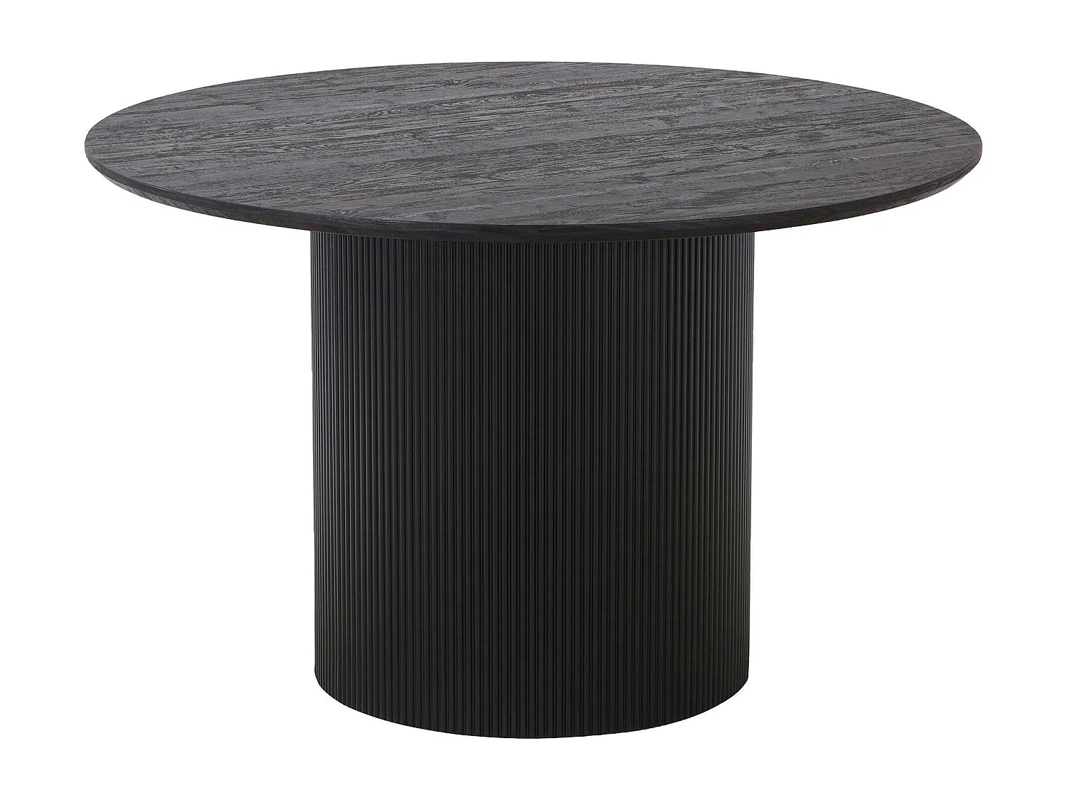 Table à manger ronde effet bois foncé ø120 cm MATERA