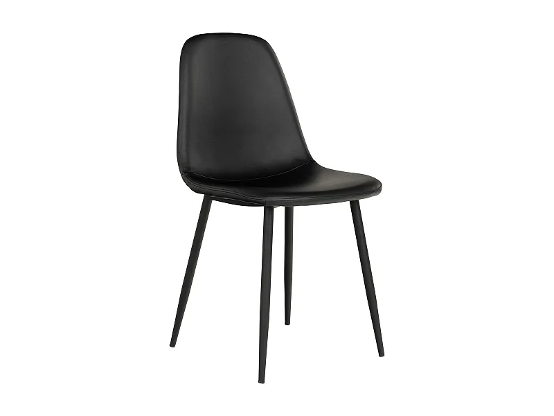 Chaise de salle à manger noire (lot de 2) BERLIN