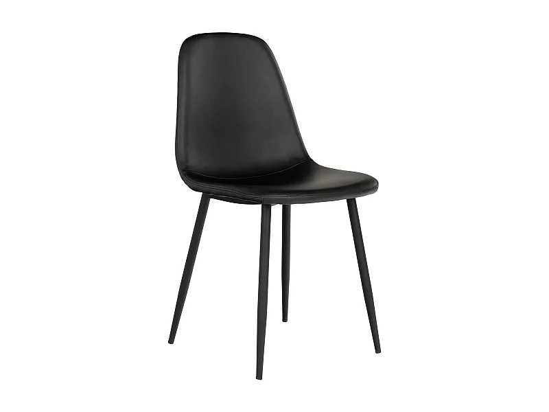 Chaise de salle à manger noire (lot de 2) BERLIN