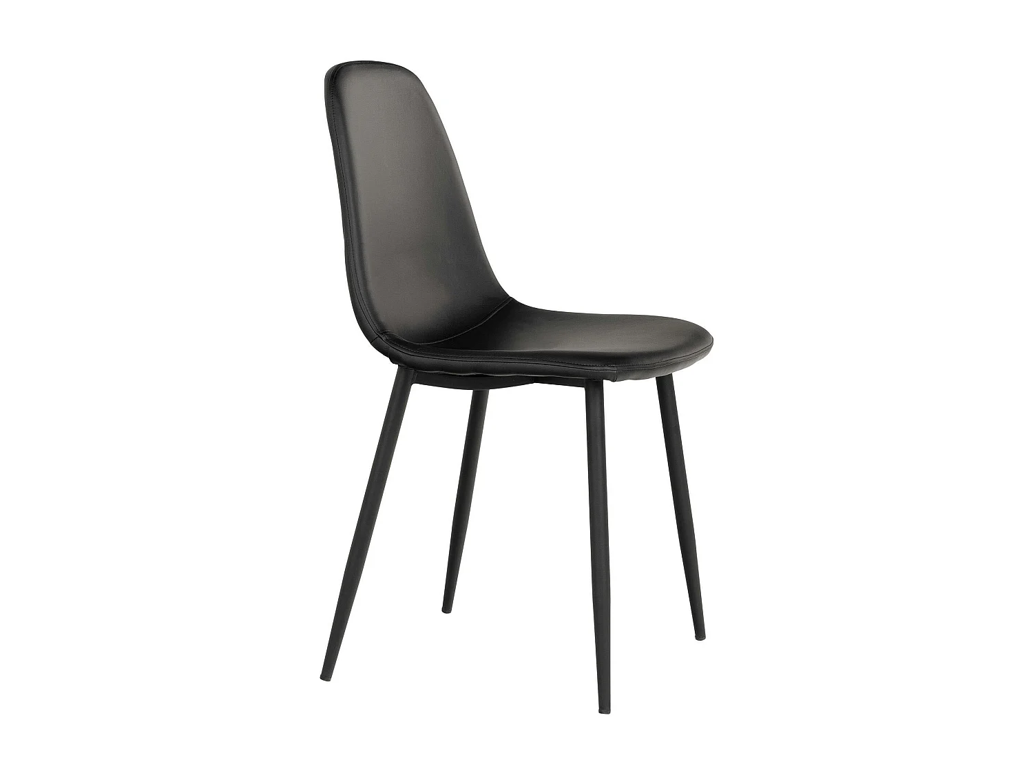 Chaise de salle à manger noire (lot de 2) BERLIN