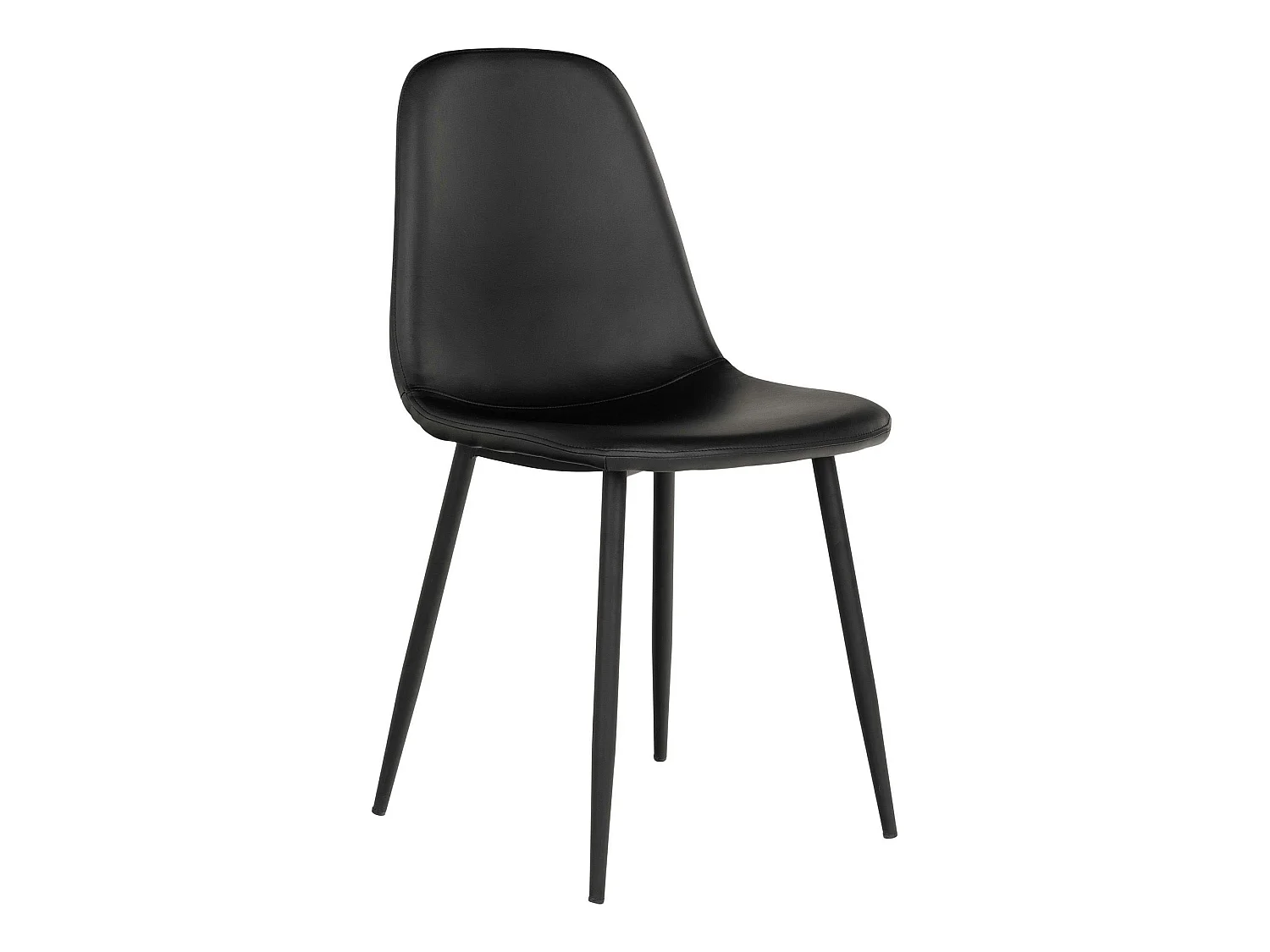 Chaise de salle à manger noire (lot de 2) BERLIN