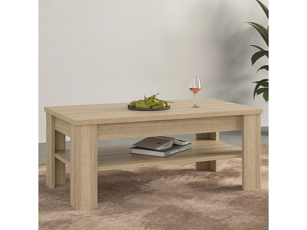 Mesa de centro Lucius madeira 50cm