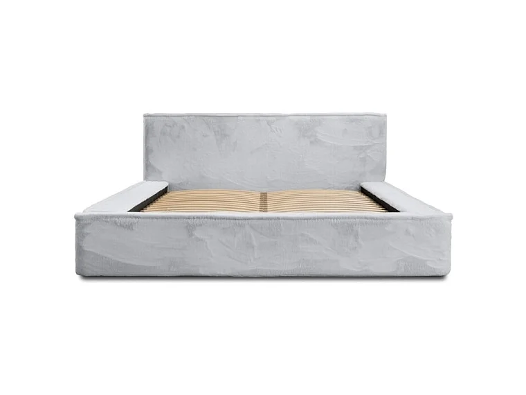 Cama con canapé ORLANE – Blanco Nube Polar – 160x200 cm – Somier elevable – Diseño de alta gama