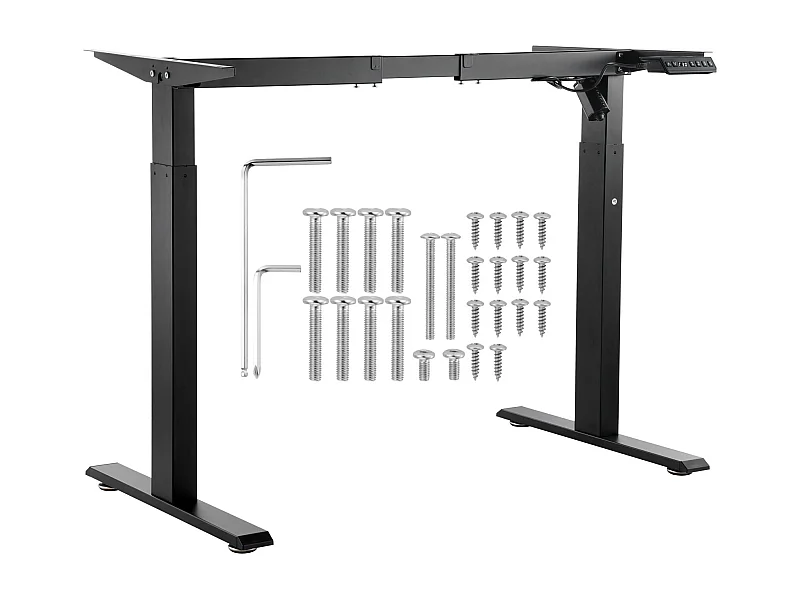 Elektrisch Staand Bureau Frame, SucceBuy, Staand Werkstation, Verstelbaar van 70 tot 117cm H, Elektrisch Staand Kantoormateriaal