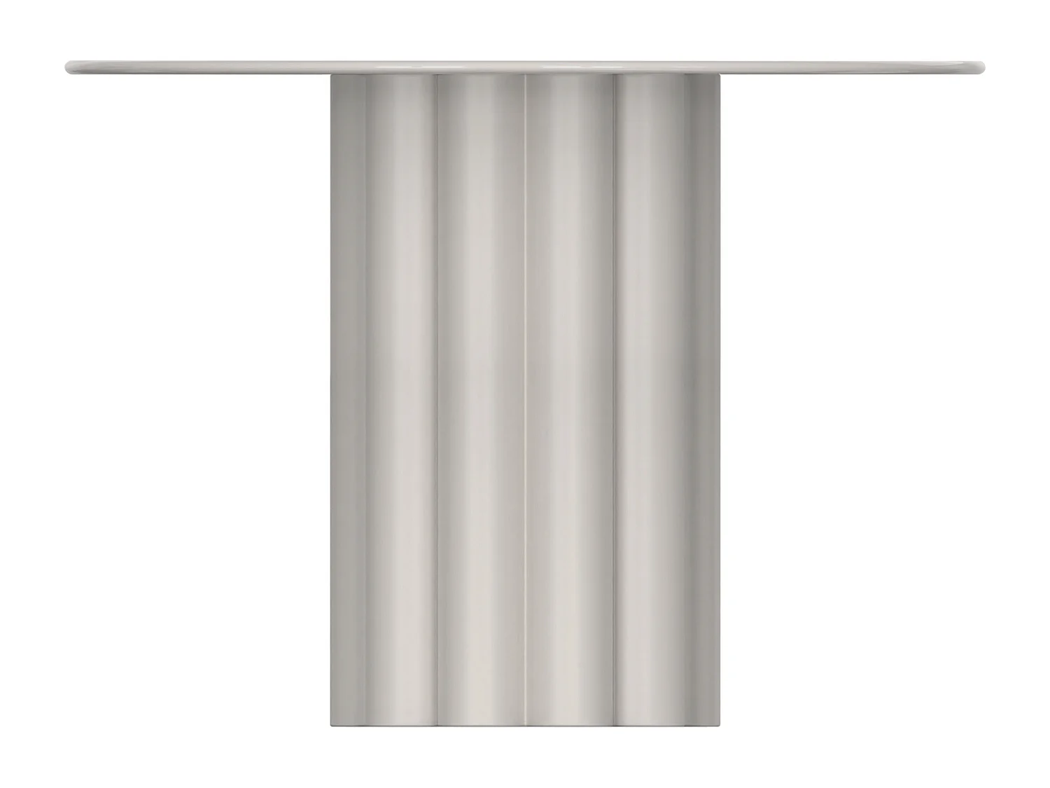 Table d'appoint en métal - Blanc gris - WODOLI