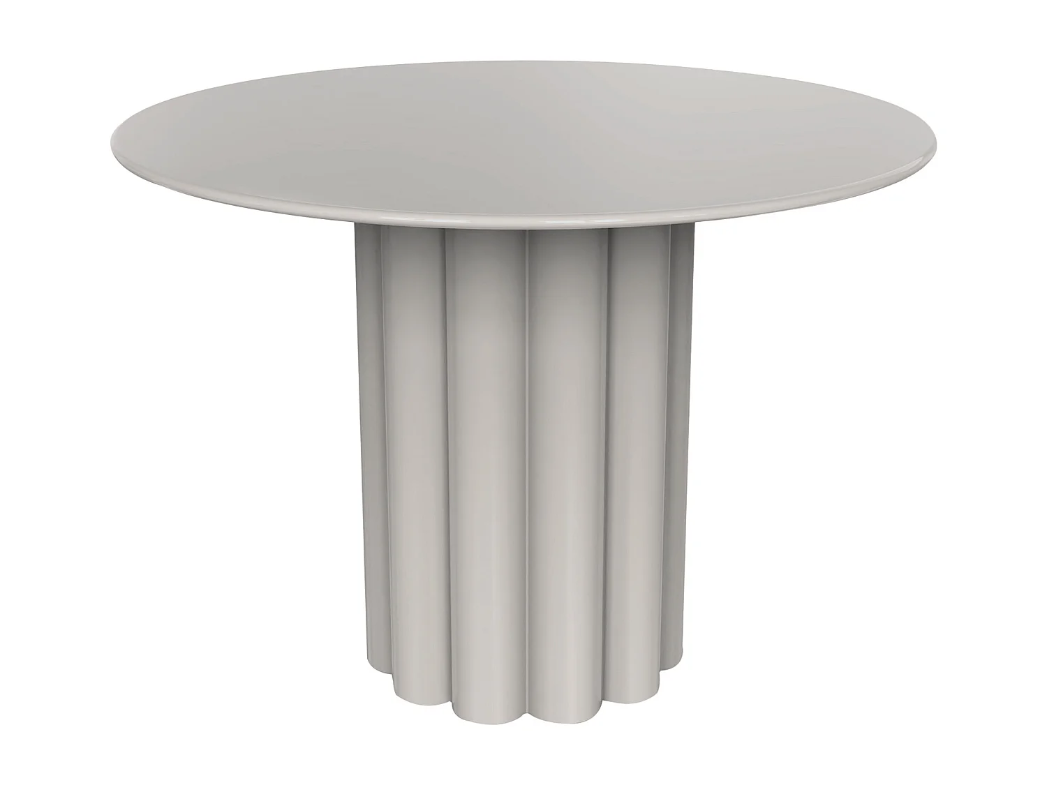 Table d'appoint en métal - Blanc gris - WODOLI
