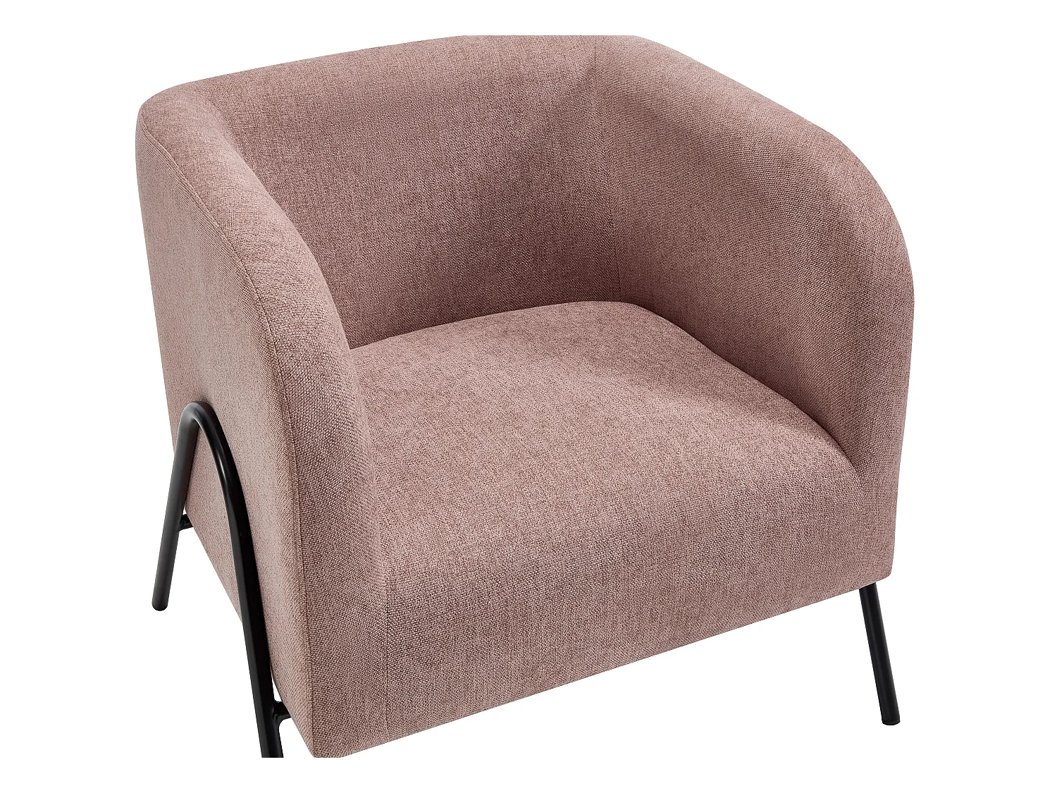 Rosa stoffstol BLINODA