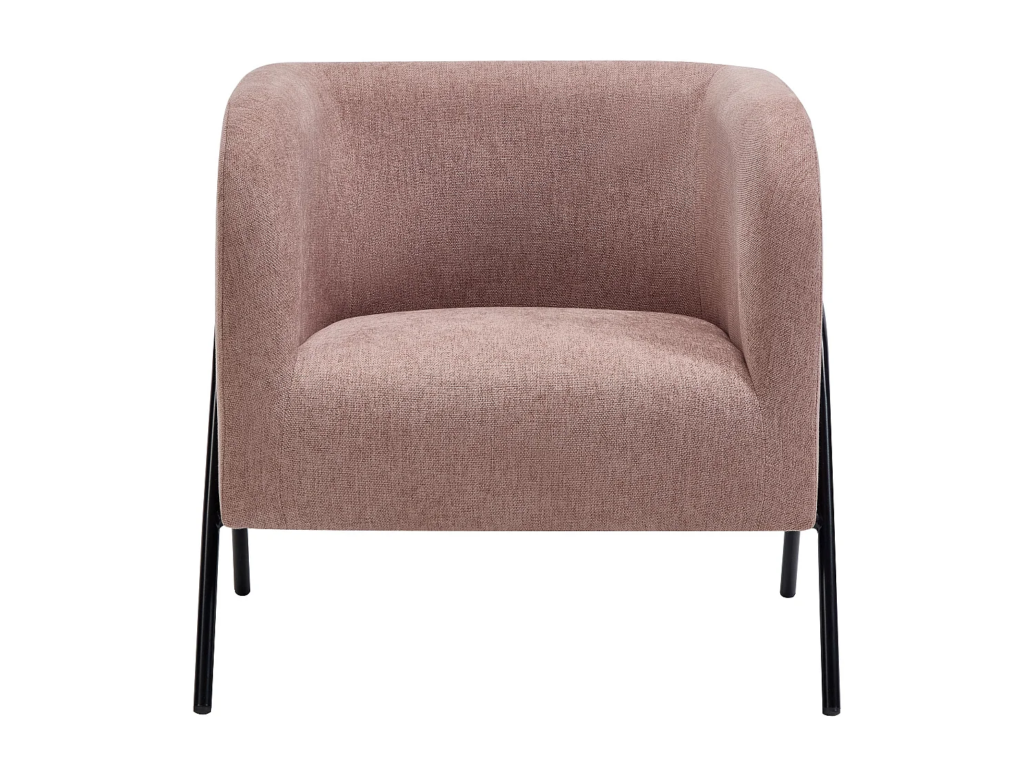 Fauteuil en tissu rose BLINODA