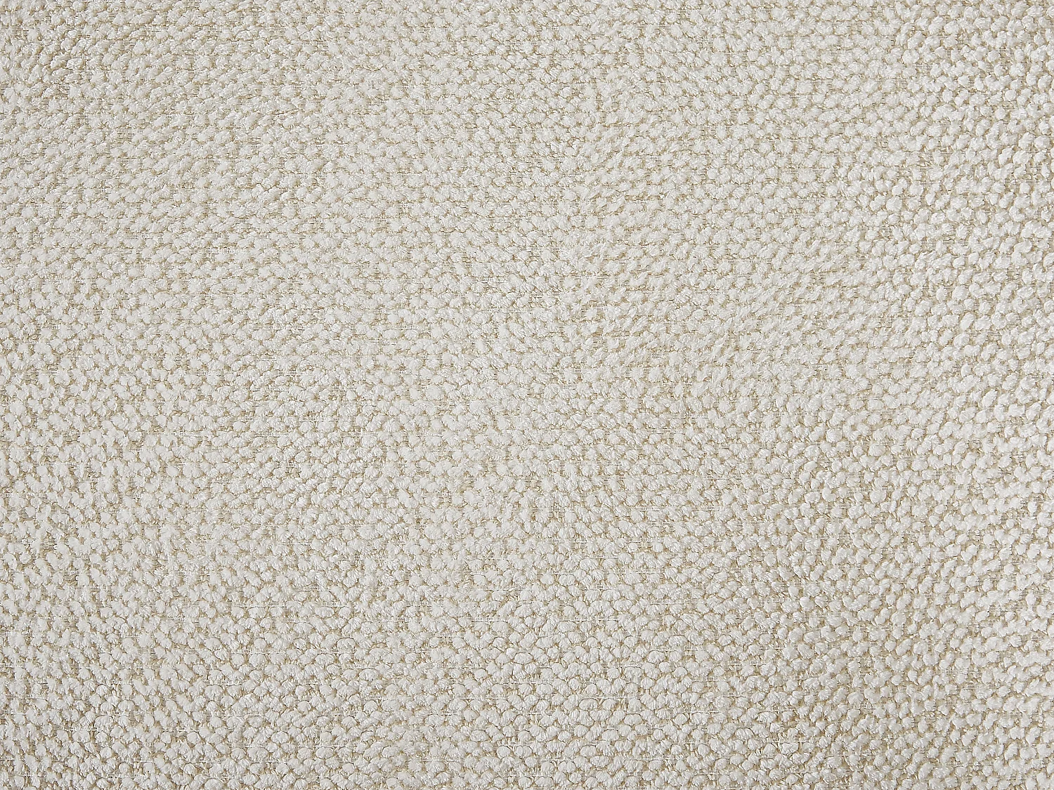 Fauteuil en tissu texturé blanc ivoire LOLEVA