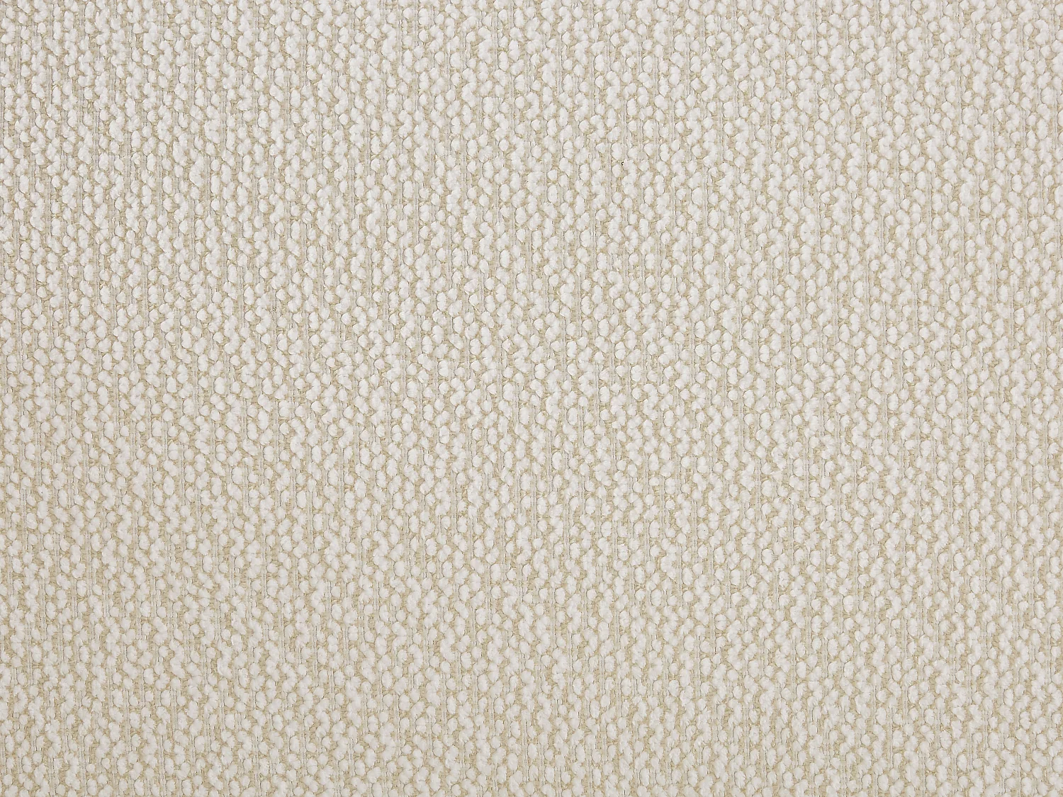Canapé 3 places en tissu texturé beige KIREBA