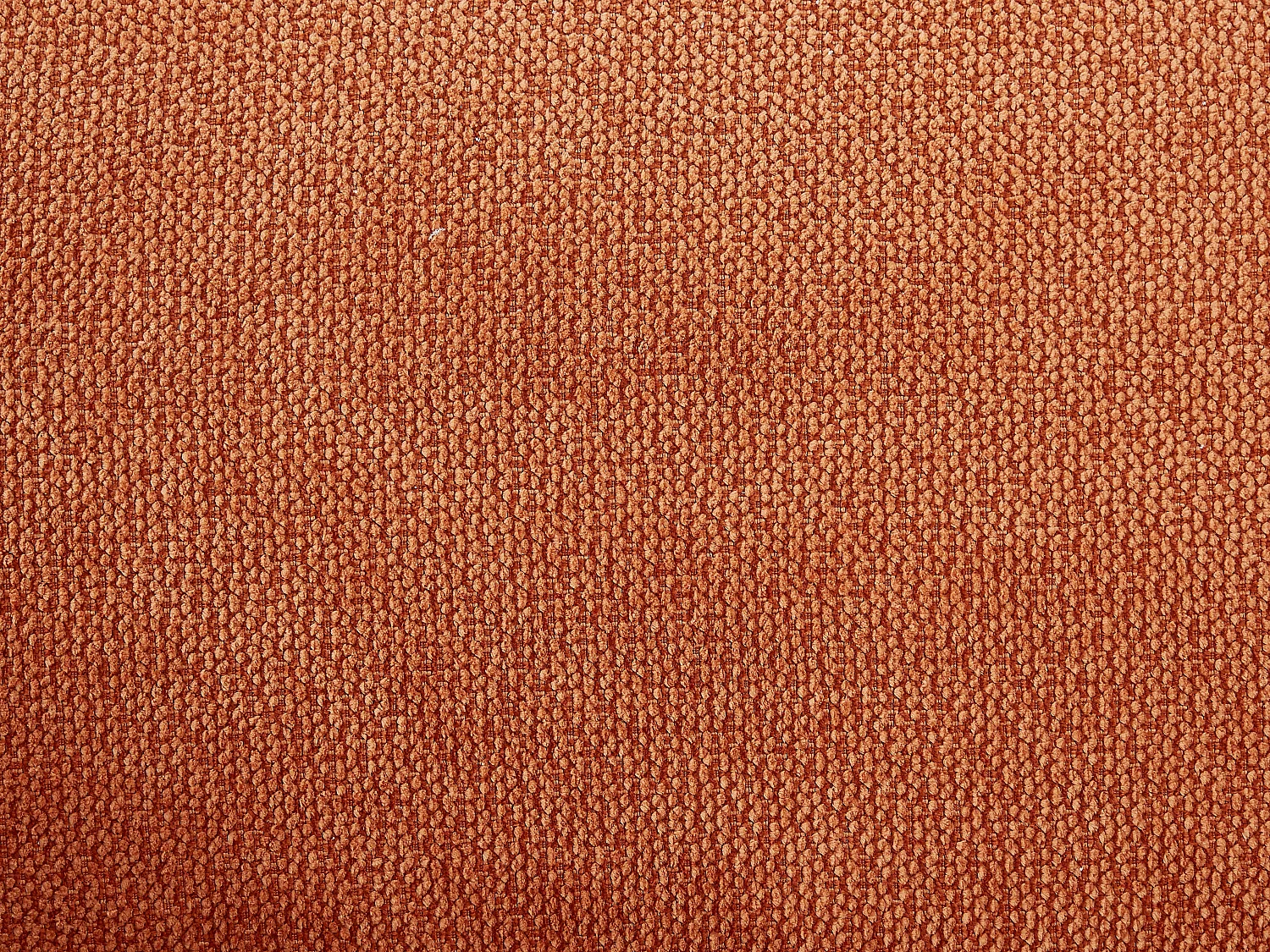 Canapé 3 places en tissu texturé terracotta KIREBA