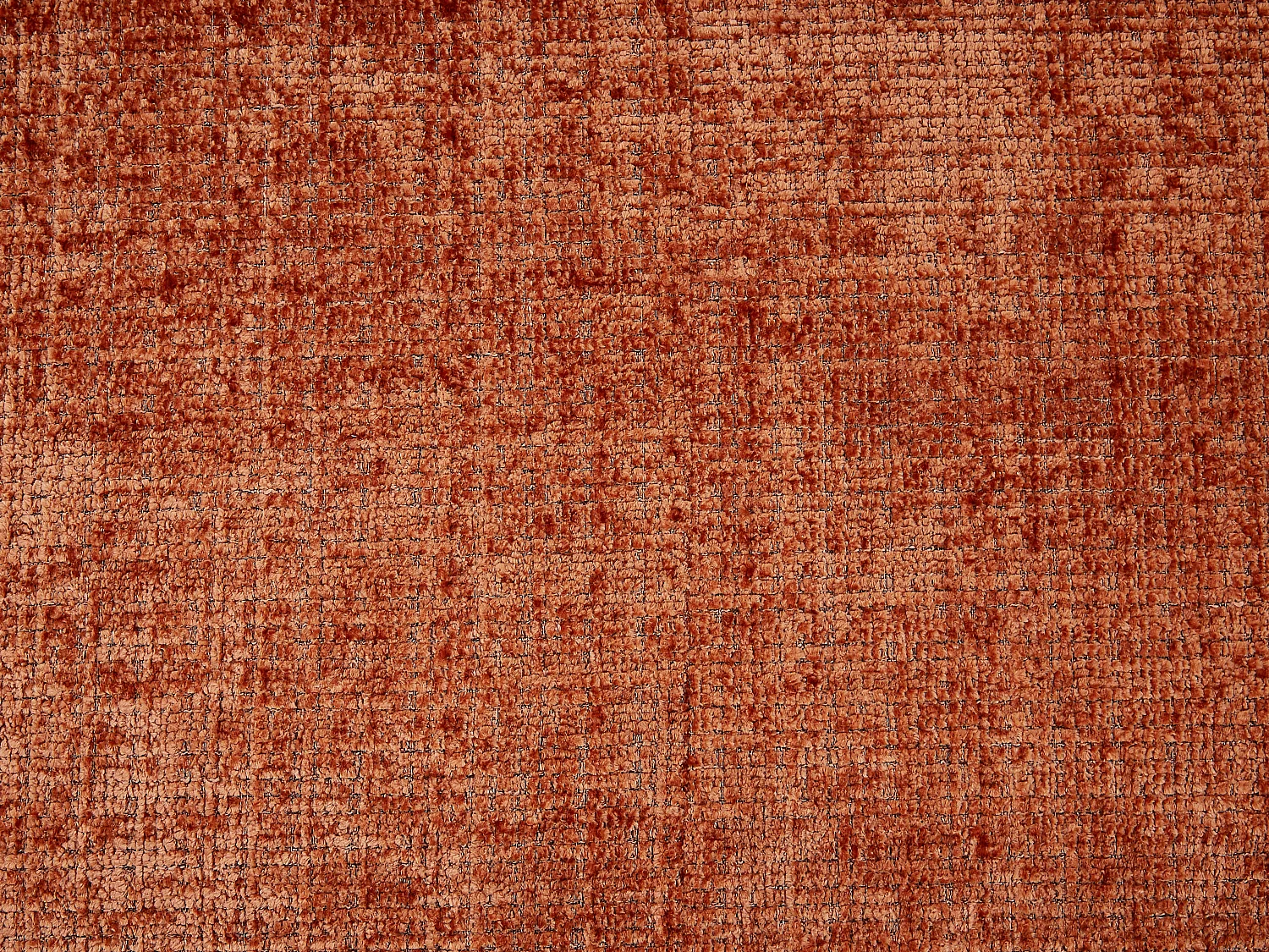 Canapé 4 places en tissu texturé terracotta ZULIAKA