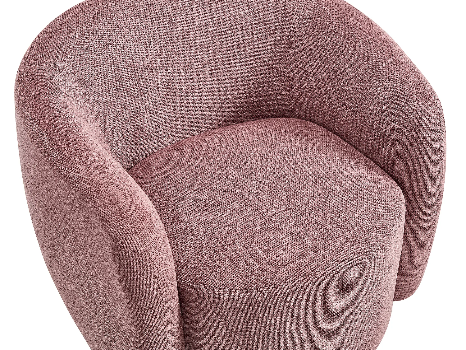 Fauteuil en tissu texturé rouge VEREIDE