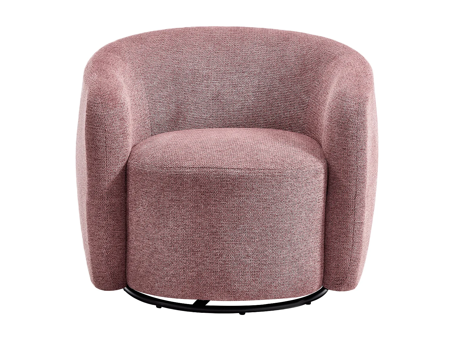 Fauteuil en tissu texturé rouge VEREIDE