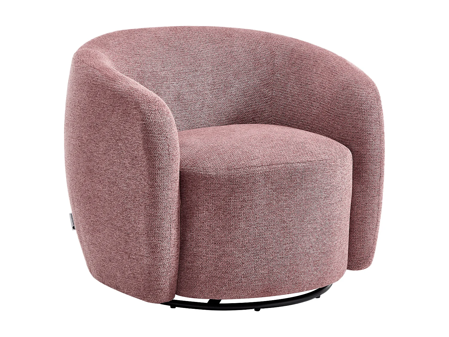 Fauteuil en tissu texturé rouge VEREIDE
