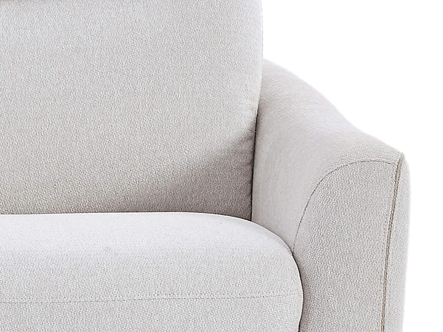 Canapé convertible express 3 places en tissu beige SOVANIA