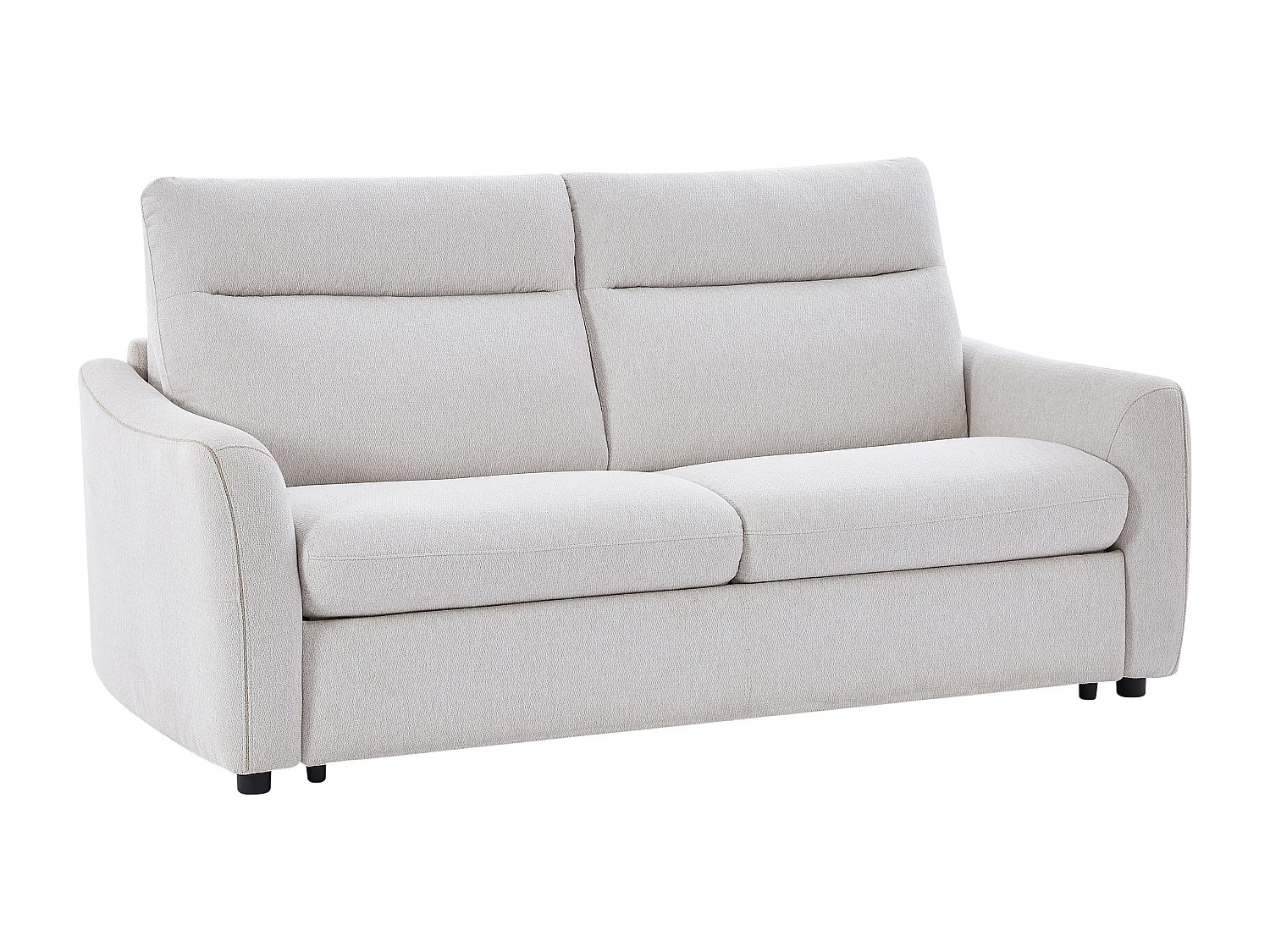 Schlafsofa Express 3-Sitzer - Stoff Beige - SOVANIA günstig online kaufen