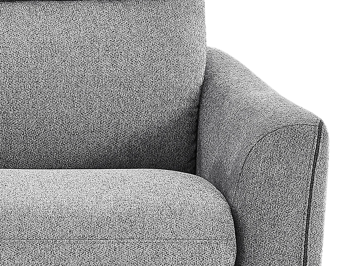 Canapé convertible express 3 places en tissu gris SOVANIA