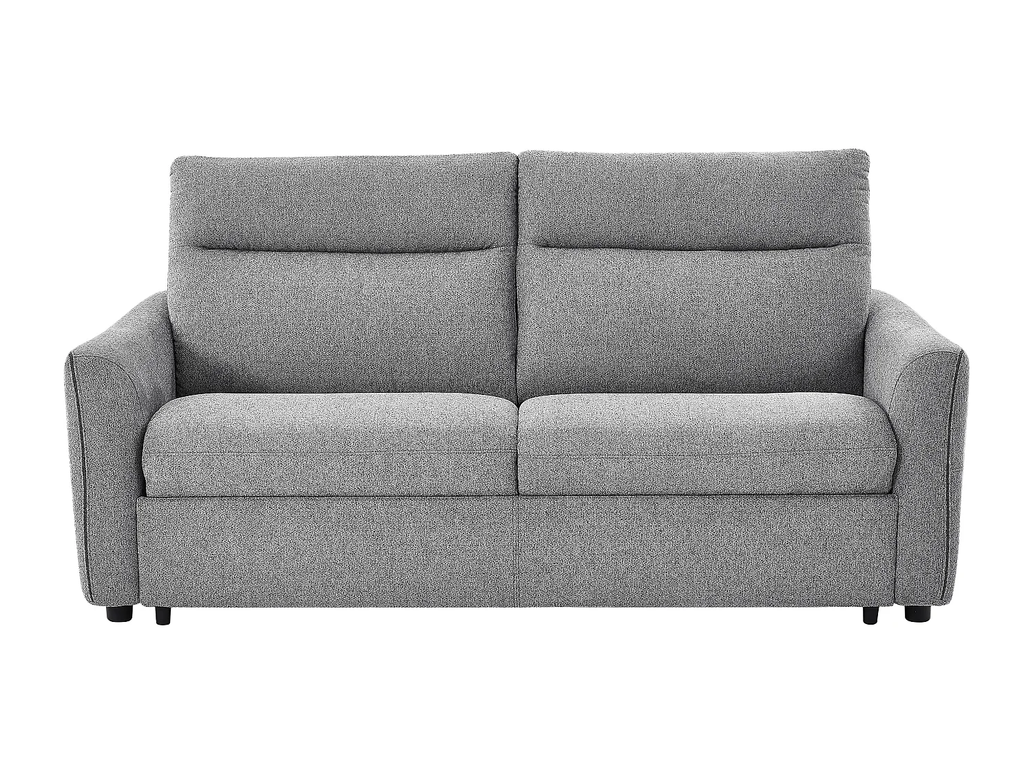 Canapé convertible express 3 places en tissu gris SOVANIA