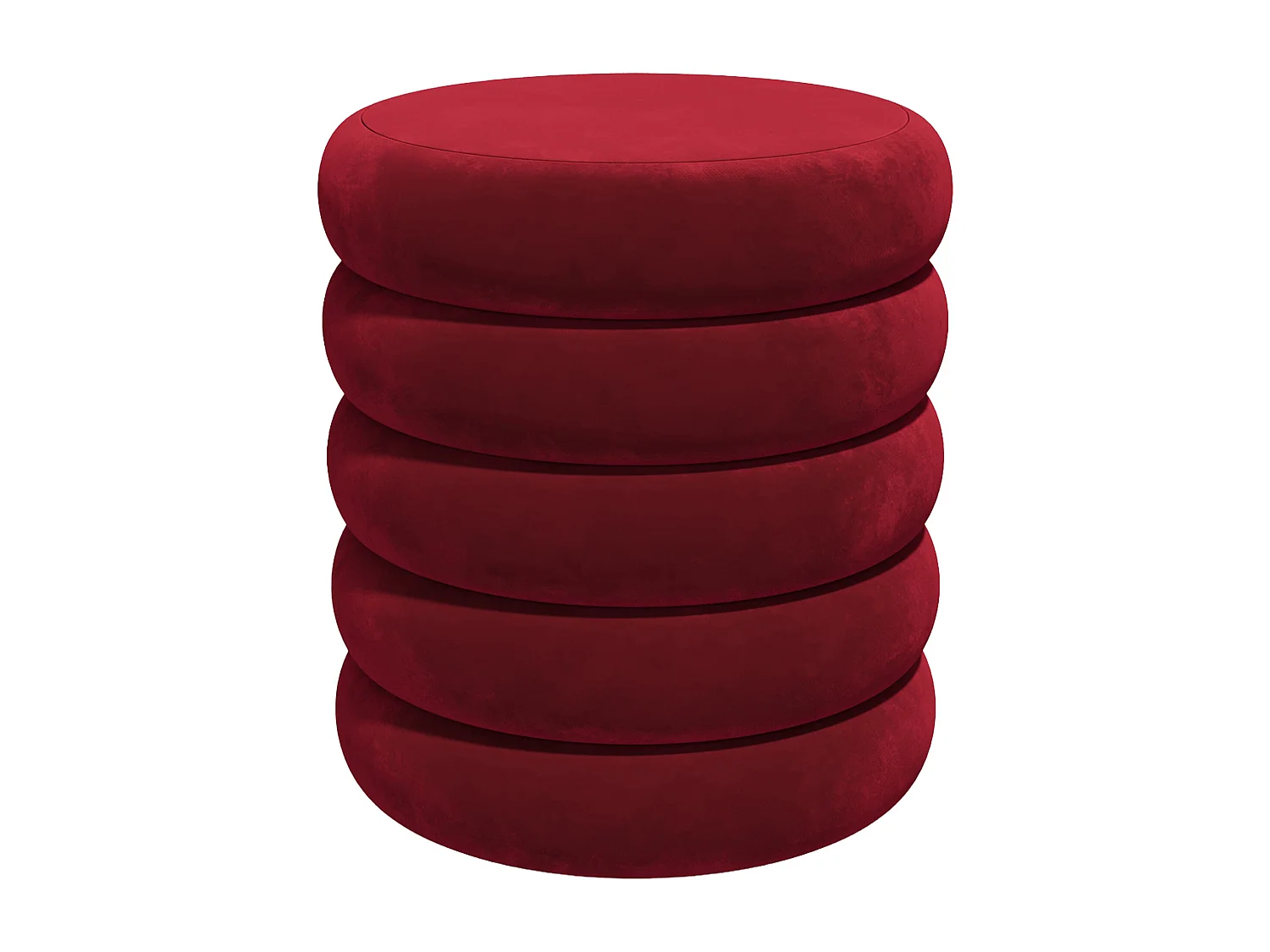 Hocker - Samt - Bordeaux - ECAMBI