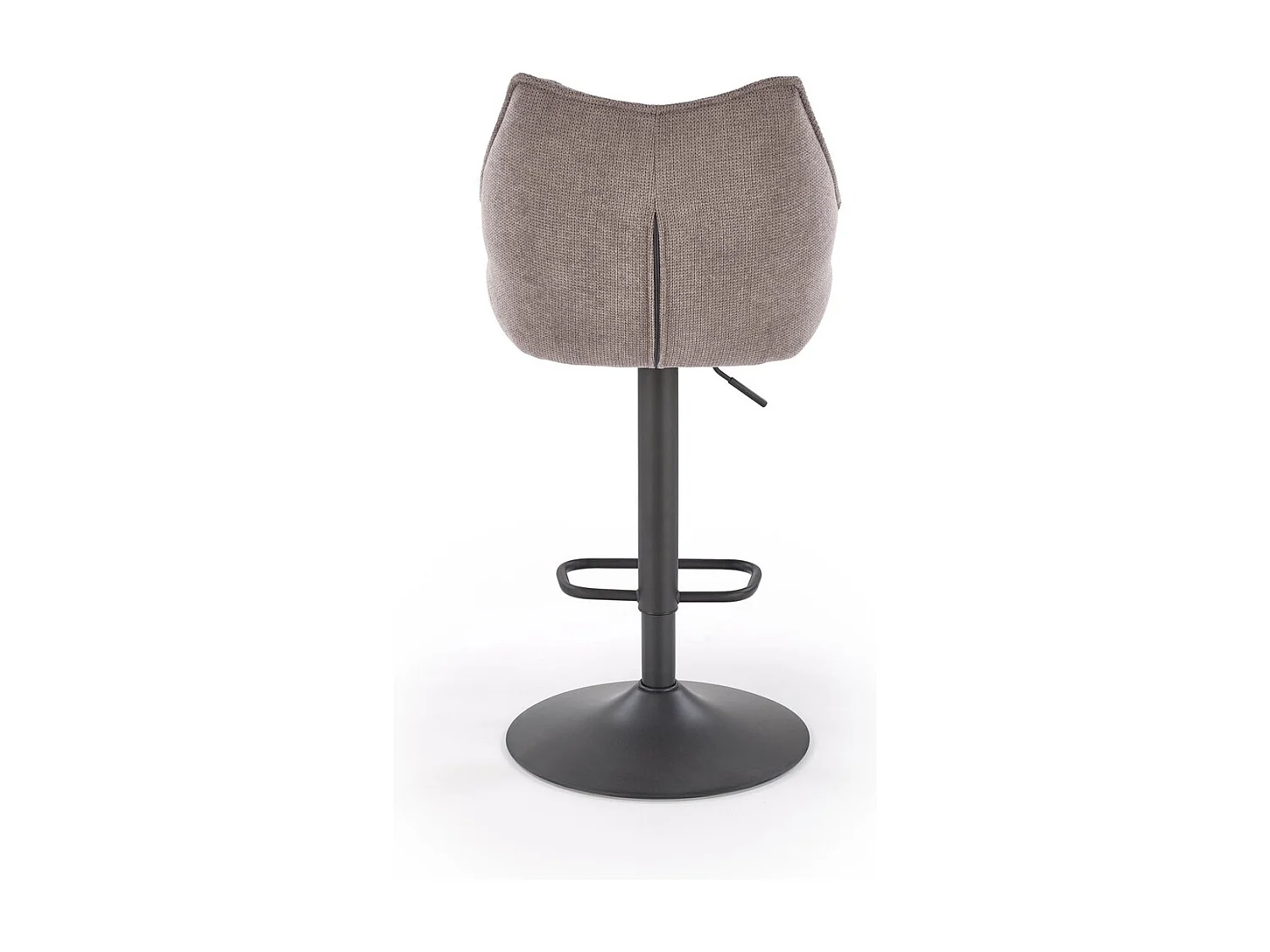 Tabouret de bar H122/revêtement tissu/métal/Gris