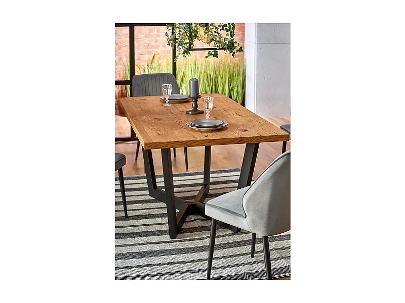 Tavolo da pranzo Massive (90x160-250)/MDF/marrone