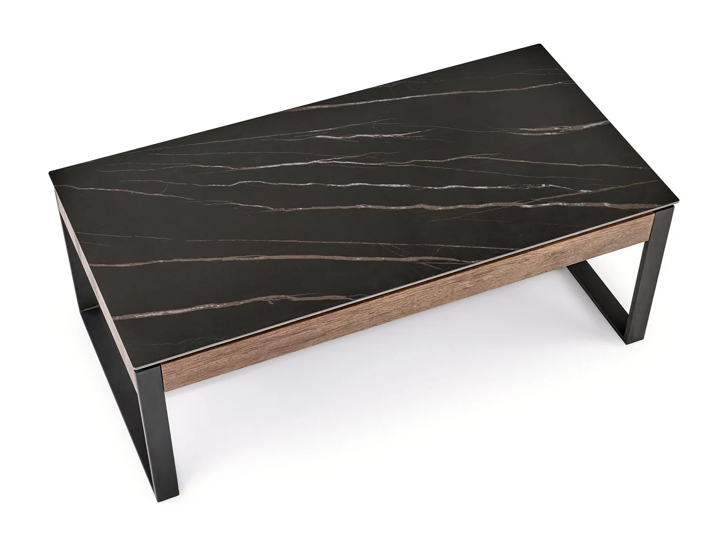 Couchtisch Ramona/MDF/Metall/Schwarz