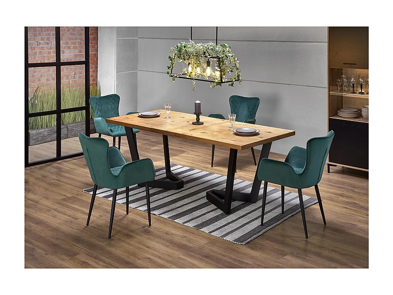 Esstisch Massive (90x160-250)/MDF/Beige