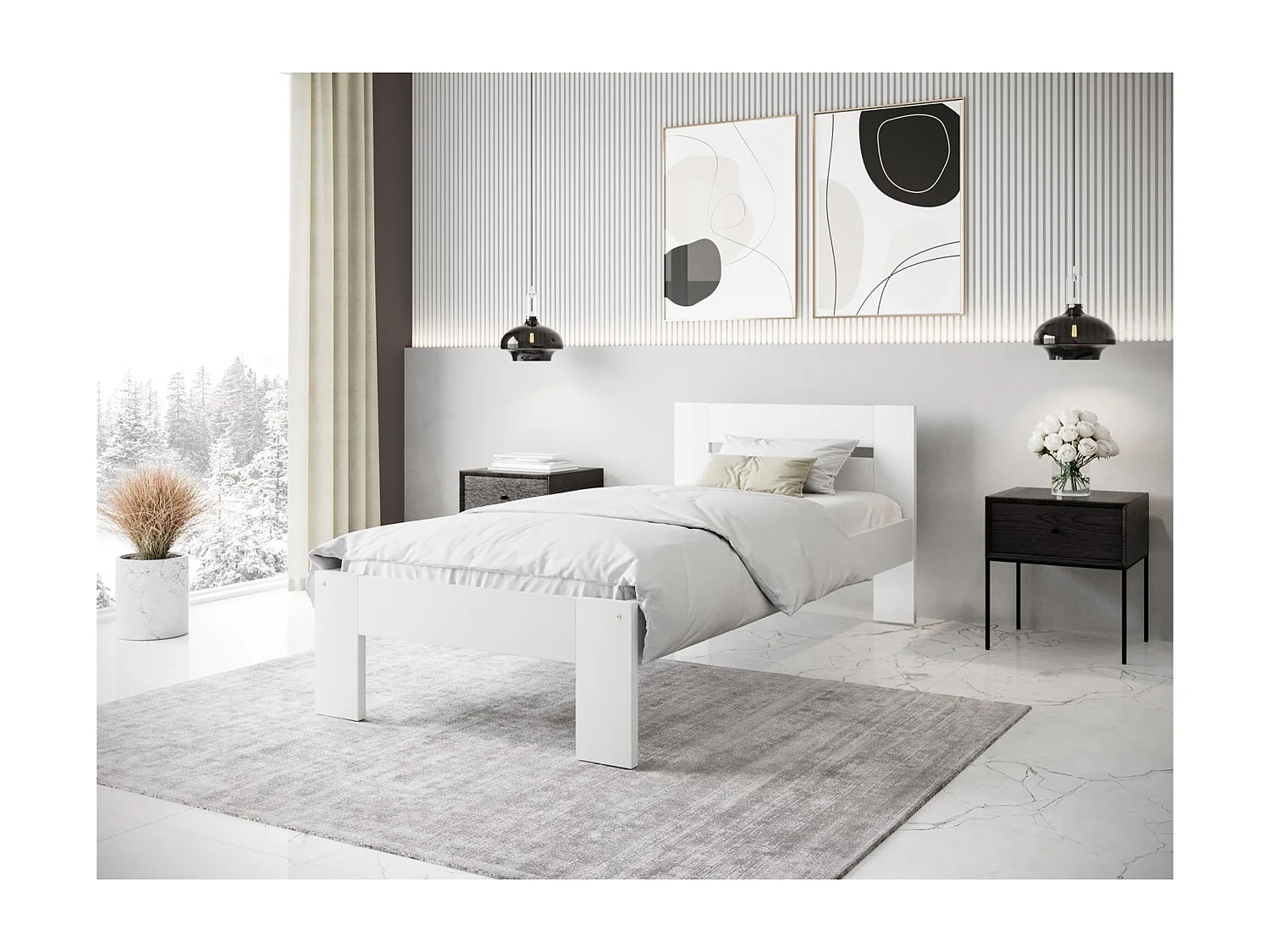 Bett Matilda XS (90x200)/Weiß