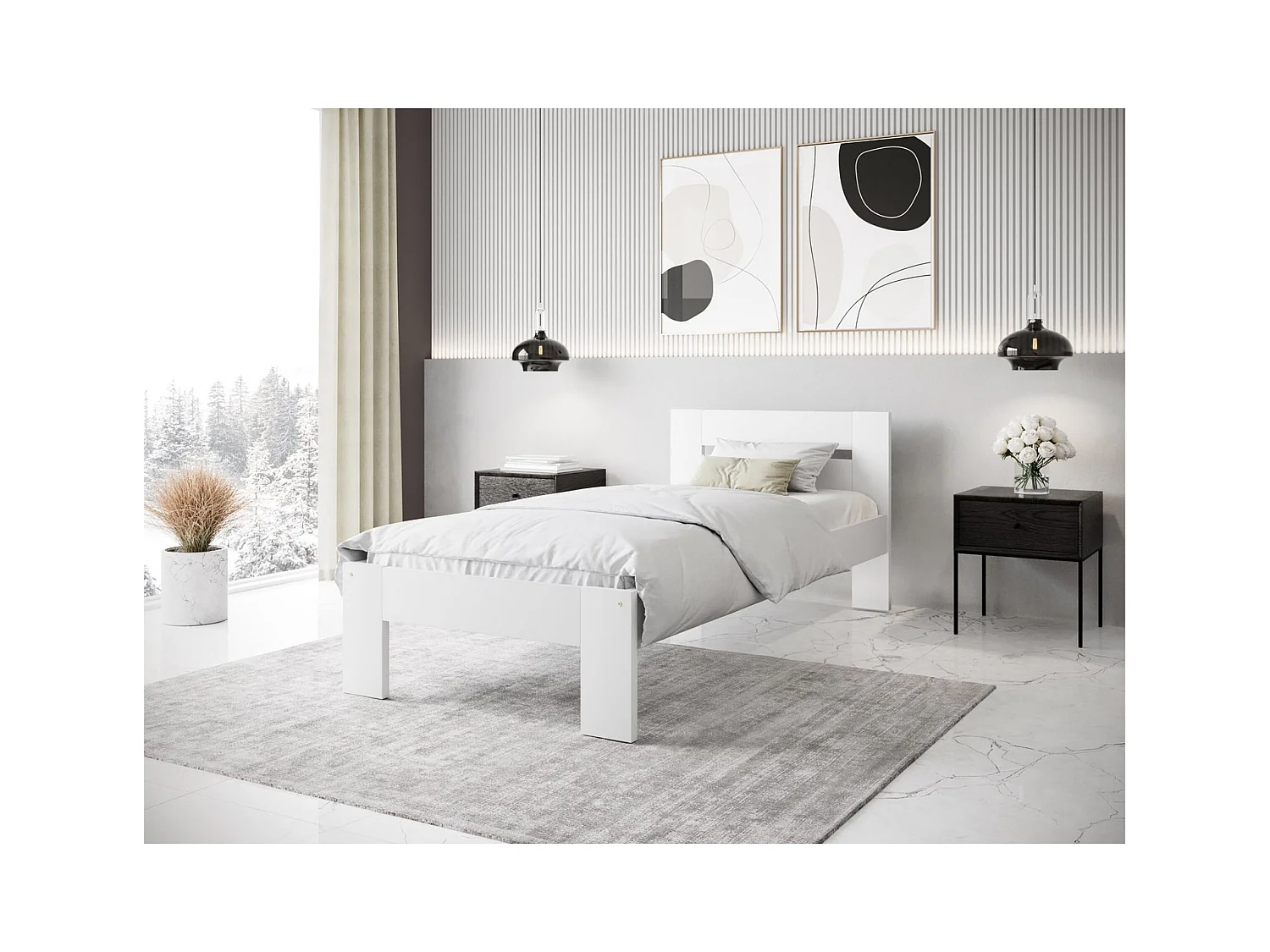 Bett Matilda XS (90x200)/Weiß