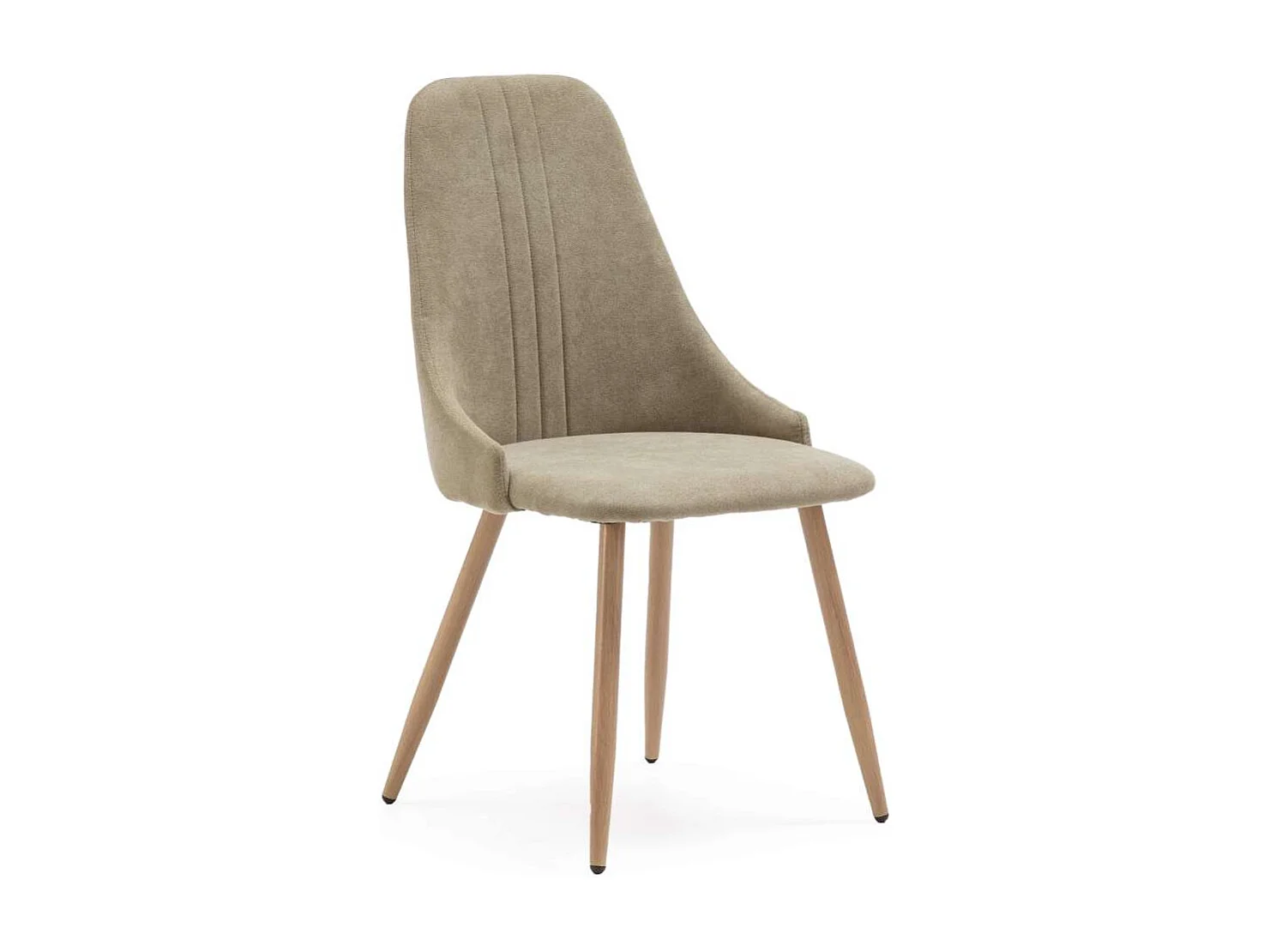 Pack de 4 sillas para cocina o comedor Diego tapizado textil verde, 91cm(alto) 50cm(ancho)