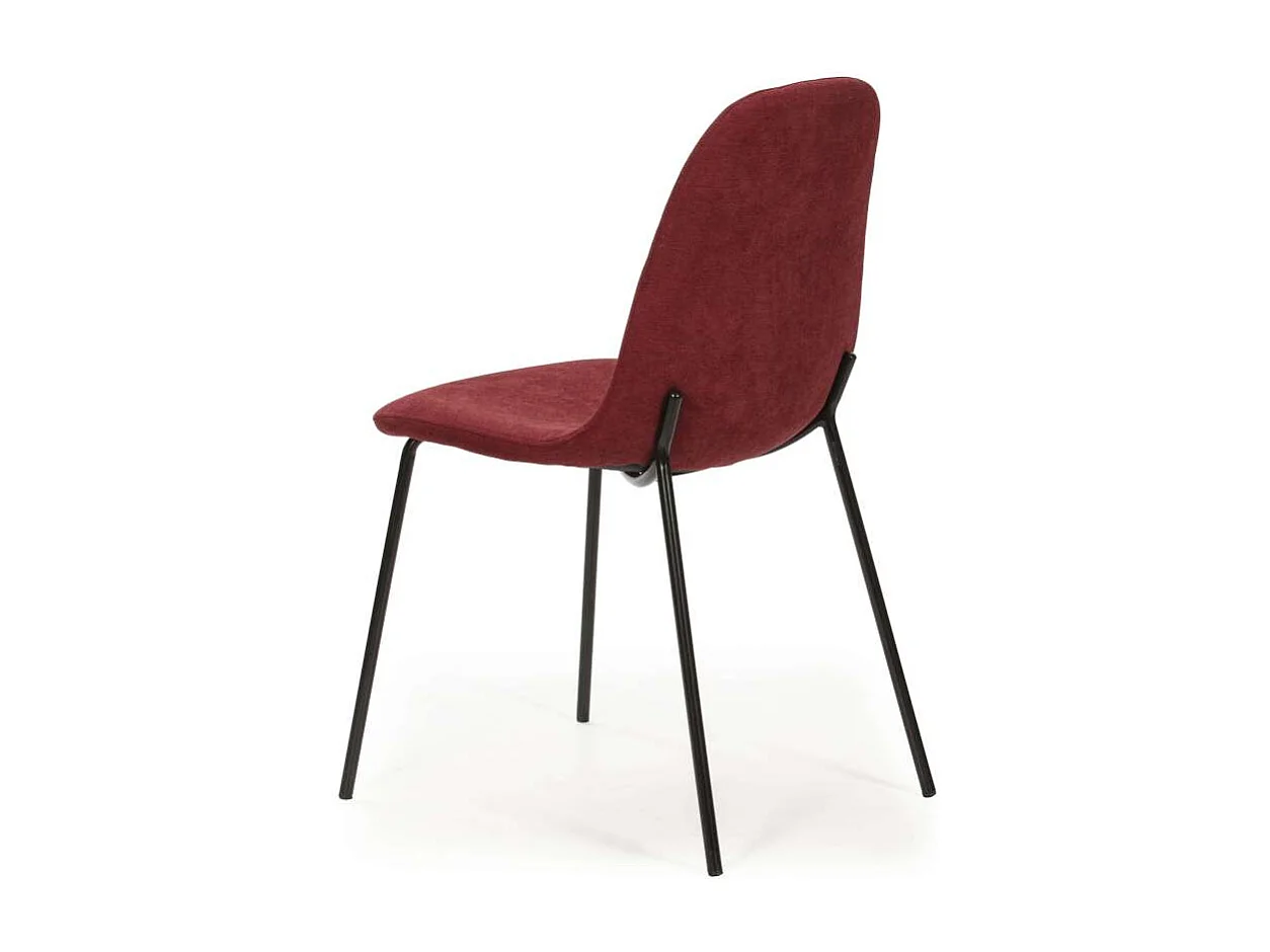 Pack de 4 sillas modelo Roma acabado rojo 85 cm (alto) 54 cm (ancho) 45 cm (largo)