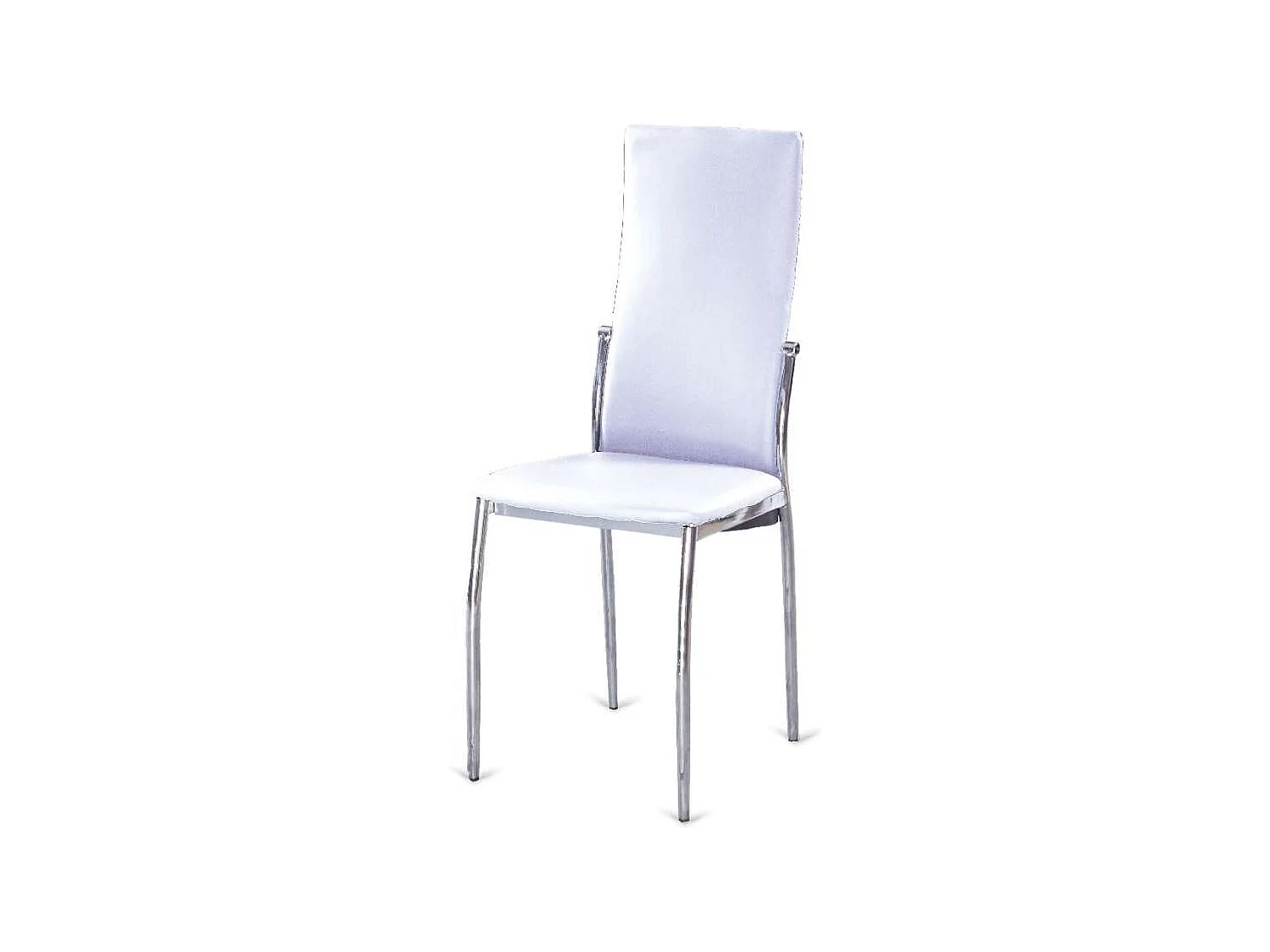 Pack de 6 sillas Segovia en polipiel blanco, 42 cm(ancho ) 98 cm(altura) 49 cm(fondo)