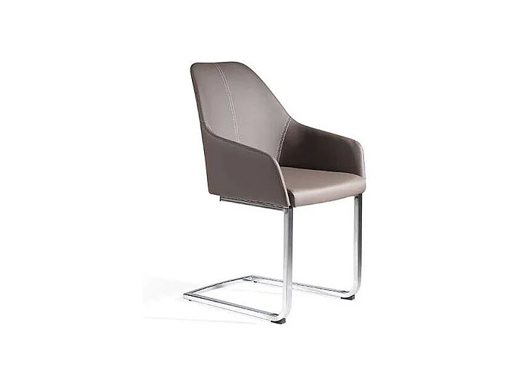 Pack de 2 sillas Lina en color gris topo 55 x 58 x 88/46 cm (largo x ancho x alto)