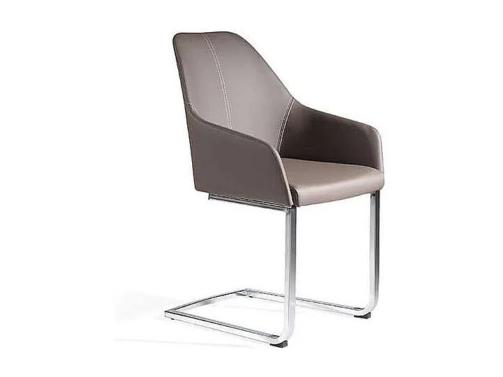 Pack de 2 sillas Lina en color gris topo 55 x 58 x 88/46 cm (largo x ancho x alto)