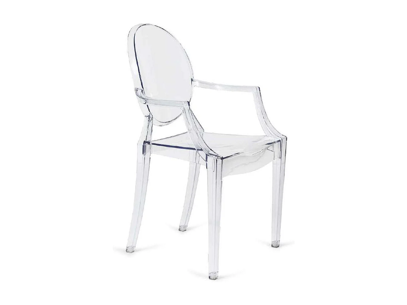 Pack 4 sillas de policarbonato modelo Ópera Con Brazos. 56 cm(ancho ) 92 cm(altura) 53.5