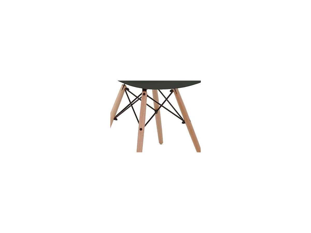 Pack de 4 sillas para cocina o comedor Paris acabado negro, 82 cm(alto)46 cm(ancho)51 cm(l