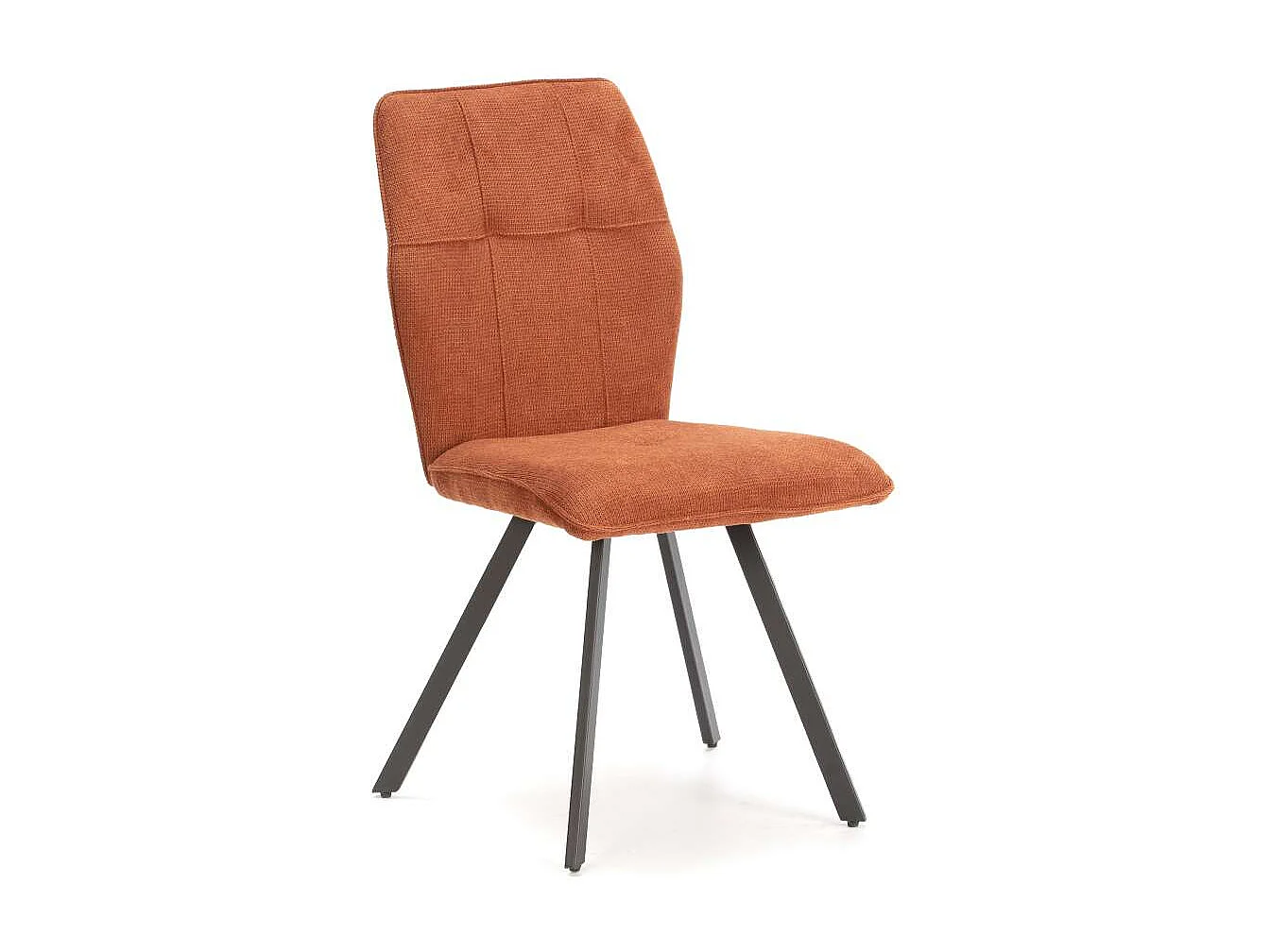 Pack de 4 sillas md-Unai tapizado textil marrón, 89cm(alto) 47cm(ancho) 60cm(largo)