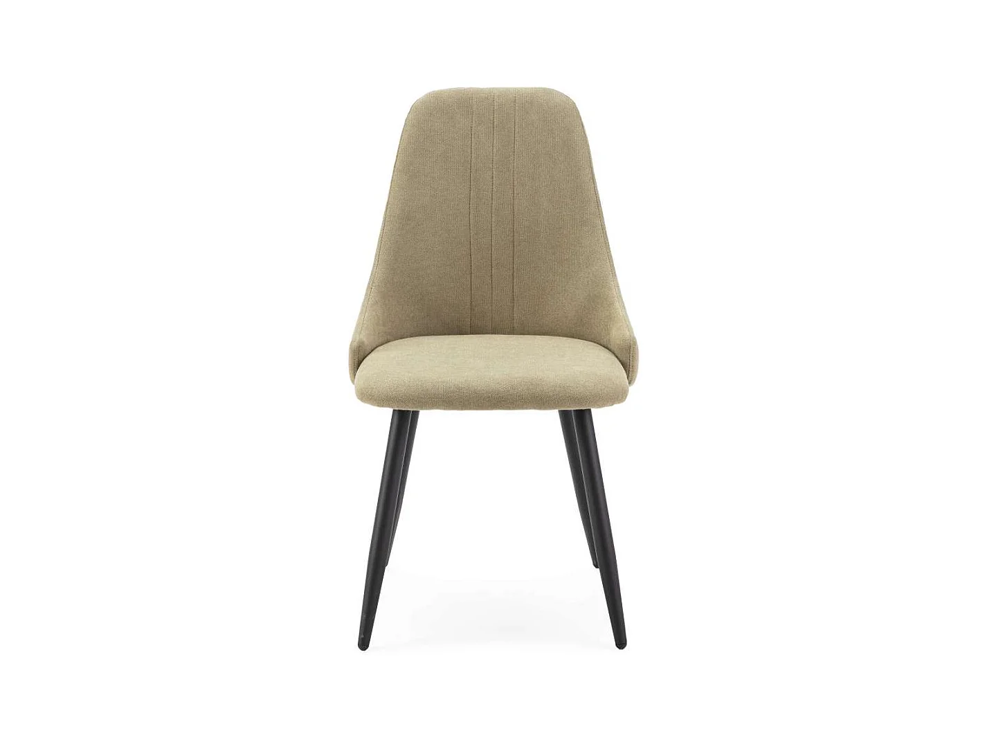 Pack de 4 sillas para cocina o comedor Izan tapizado textil verde, 91cm(alto) 50cm(ancho)