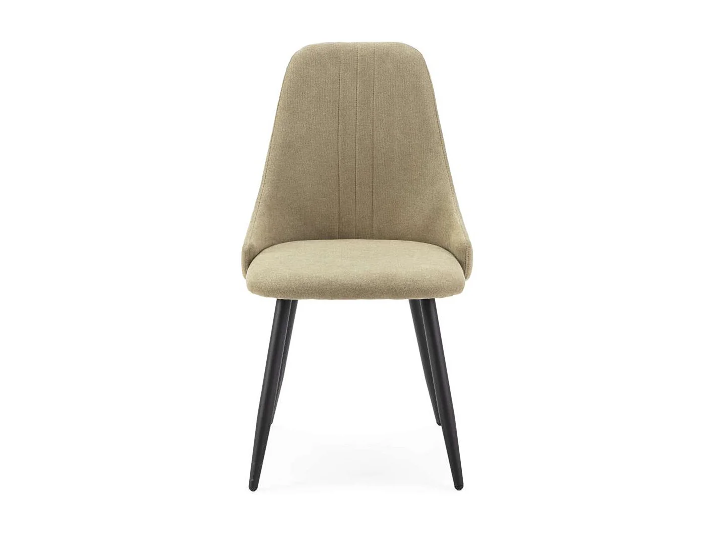 Pack de 4 sillas para cocina o comedor Izan tapizado textil verde, 91cm(alto) 50cm(ancho)
