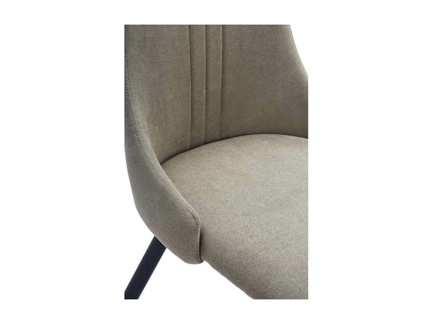 Pack de 4 sillas para cocina o comedor Izan tapizado textil verde, 91cm(alto) 50cm(ancho)