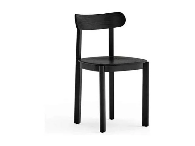 Pack de 2 sillas modelo Nara acabado negro, 44cm(ancho) 76cm(alto) 45.5cm (fondo)