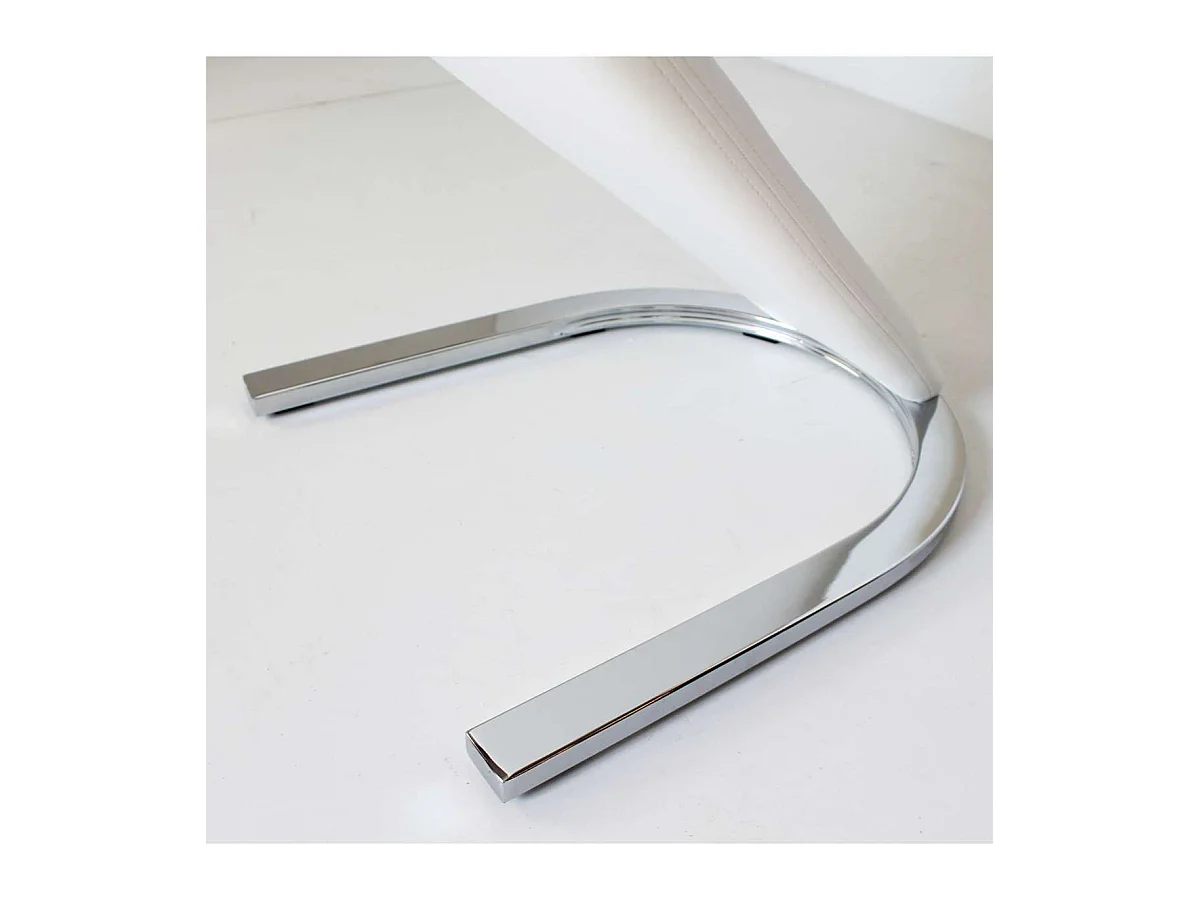 Pack de 2 sillas Unique tapizadas en tejido PU negro, 100cm(alto) 43cm(ancho) 62cm(largo)